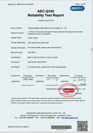 Auto-Grade VCSEL Diode